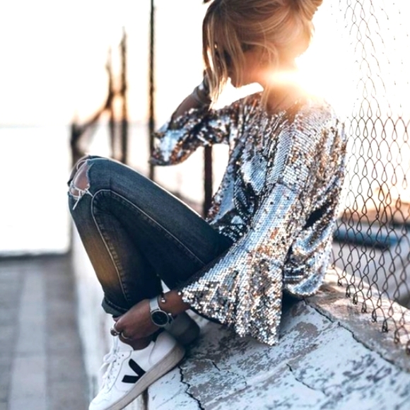 Michael Kors Tops - Michael Kors Silky Silver Pleats High Couture Tops $550-$790